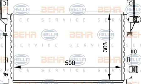 Behr-Hella 8MK 376 713-411 Радіатор охолодження двигуна 8MK376713411: Купити в Україні - Добра ціна на EXIST.UA!