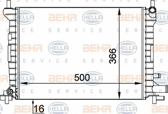 Behr-Hella 8MK 376 714-061 Радіатор охолодження двигуна 8MK376714061: Купити в Україні - Добра ціна на EXIST.UA!