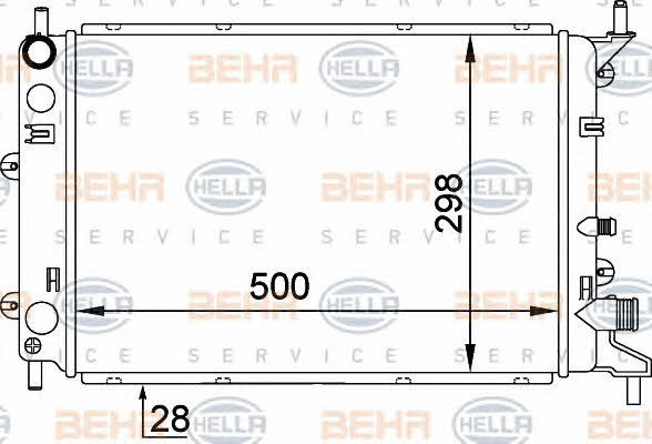 Behr-Hella 8MK 376 714-171 Радіатор охолодження двигуна 8MK376714171: Купити в Україні - Добра ціна на EXIST.UA!