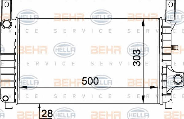 Behr-Hella 8MK 376 714-191 Радіатор охолодження двигуна 8MK376714191: Купити в Україні - Добра ціна на EXIST.UA!
