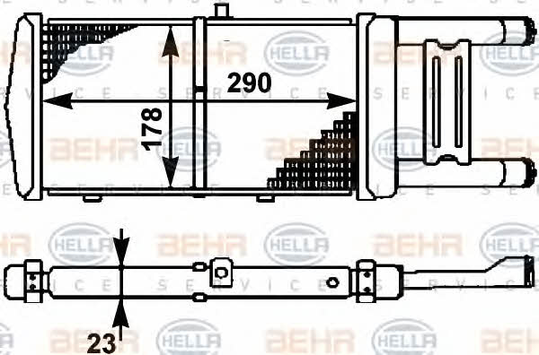 Behr-Hella 8MK 376 714-531 Радіатор охолодження двигуна 8MK376714531: Купити в Україні - Добра ціна на EXIST.UA!