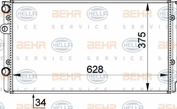 Behr-Hella 8MK 376 714-544 Радіатор охолодження двигуна 8MK376714544: Купити в Україні - Добра ціна на EXIST.UA!