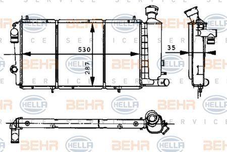 Behr-Hella 8MK 376 715-371 Радіатор охолодження двигуна 8MK376715371: Купити в Україні - Добра ціна на EXIST.UA!