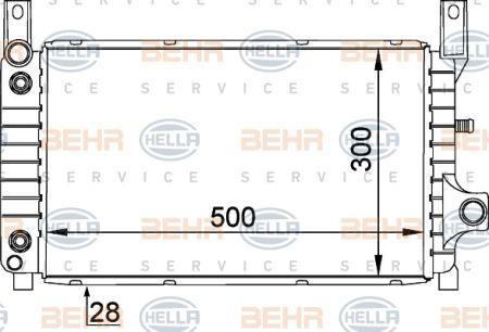Behr-Hella 8MK 376 716-031 Радіатор охолодження двигуна 8MK376716031: Купити в Україні - Добра ціна на EXIST.UA!