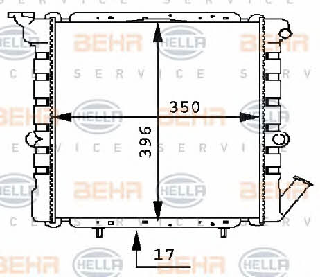 Behr-Hella 8MK 376 716-051 Радіатор охолодження двигуна 8MK376716051: Купити в Україні - Добра ціна на EXIST.UA!