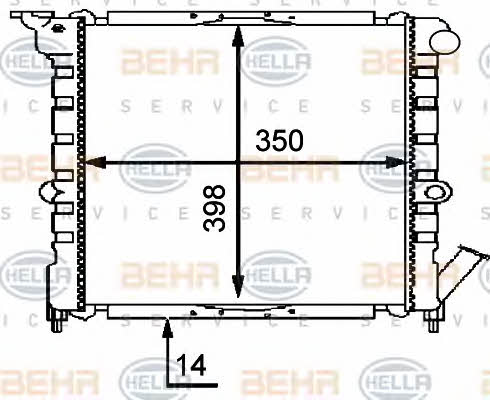 Behr-Hella 8MK 376 716-061 Радіатор охолодження двигуна 8MK376716061: Купити в Україні - Добра ціна на EXIST.UA!