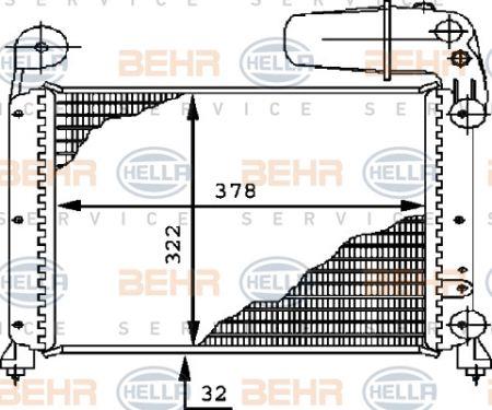Behr-Hella 8MK 376 716-341 Радіатор охолодження двигуна 8MK376716341: Купити в Україні - Добра ціна на EXIST.UA!