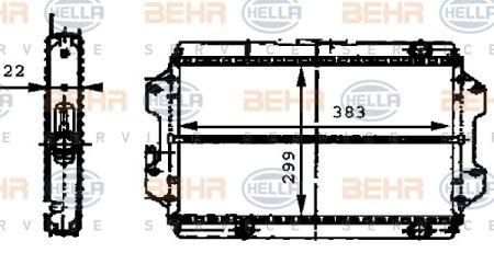 Behr-Hella 8MK 376 716-401 Радіатор охолодження двигуна 8MK376716401: Купити в Україні - Добра ціна на EXIST.UA!