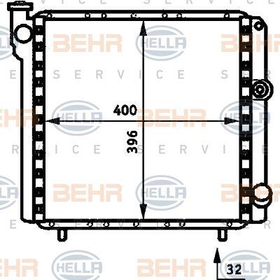 Behr-Hella 8MK 376 716-661 Радіатор охолодження двигуна 8MK376716661: Купити в Україні - Добра ціна на EXIST.UA!