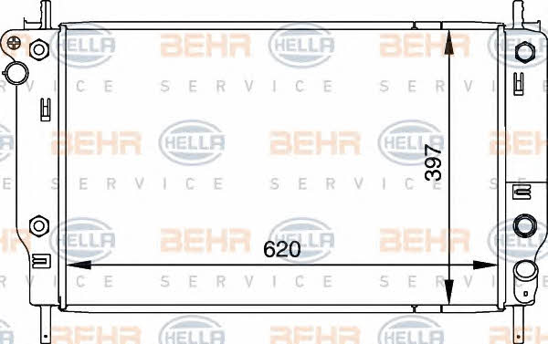 Behr-Hella 8MK 376 716-681 Радіатор охолодження двигуна 8MK376716681: Купити в Україні - Добра ціна на EXIST.UA!