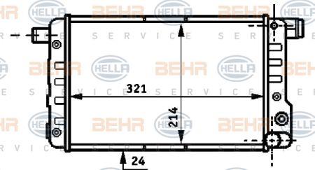 Behr-Hella 8MK 376 717-051 Радіатор охолодження двигуна 8MK376717051: Купити в Україні - Добра ціна на EXIST.UA!