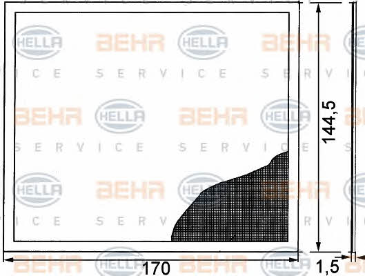 Behr-Hella 8FZ 351 314-401 Решітка обігрівача салону 8FZ351314401: Купити в Україні - Добра ціна на EXIST.UA!