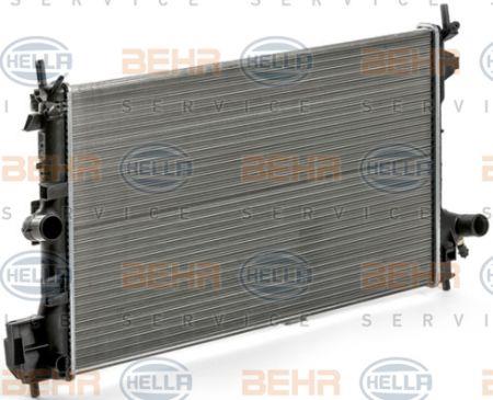 Радіатор охолодження двигуна Behr-Hella 8MK 376 700-351
