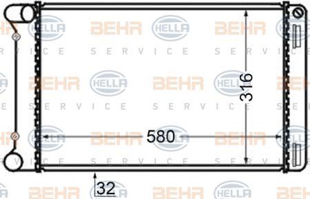 Behr-Hella 8MK 376 704-641 Радіатор охолодження двигуна 8MK376704641: Купити в Україні - Добра ціна на EXIST.UA!