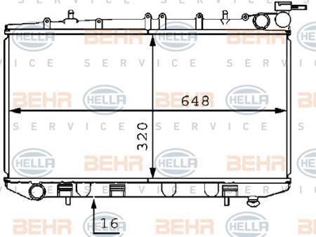 Behr-Hella 8MK 376 704-701 Радіатор охолодження двигуна 8MK376704701: Купити в Україні - Добра ціна на EXIST.UA!