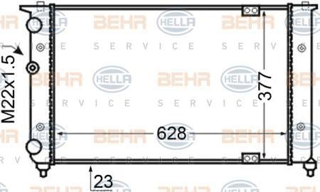 Behr-Hella 8MK 376 705-561 Радіатор охолодження двигуна 8MK376705561: Купити в Україні - Добра ціна на EXIST.UA!