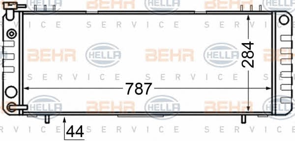 Behr-Hella 8MK 376 705-771 Радіатор охолодження двигуна 8MK376705771: Купити в Україні - Добра ціна на EXIST.UA!