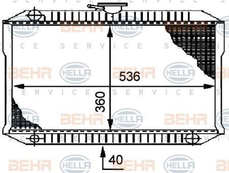 Behr-Hella 8MK 376 706-011 Радіатор охолодження двигуна 8MK376706011: Купити в Україні - Добра ціна на EXIST.UA!