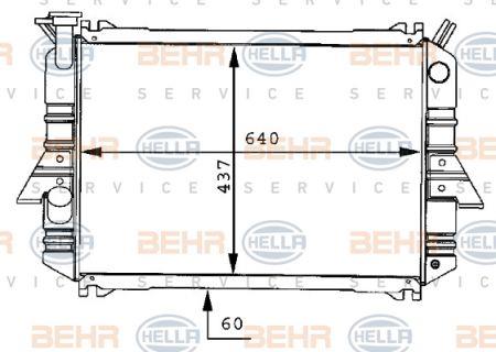 Behr-Hella 8MK 376 706-261 Радіатор охолодження двигуна 8MK376706261: Купити в Україні - Добра ціна на EXIST.UA!