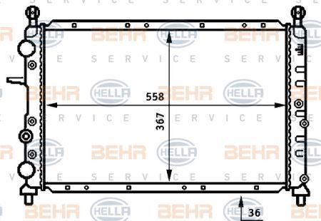 Behr-Hella 8MK 376 707-001 Радіатор охолодження двигуна 8MK376707001: Купити в Україні - Добра ціна на EXIST.UA!