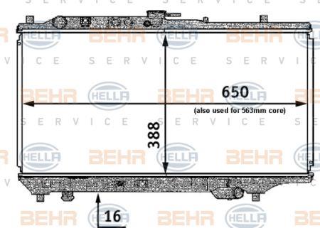 Behr-Hella 8MK 376 707-411 Радіатор охолодження двигуна 8MK376707411: Купити в Україні - Добра ціна на EXIST.UA!