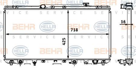 Behr-Hella 8MK 376 708-361 Радіатор охолодження двигуна 8MK376708361: Купити в Україні - Добра ціна на EXIST.UA!