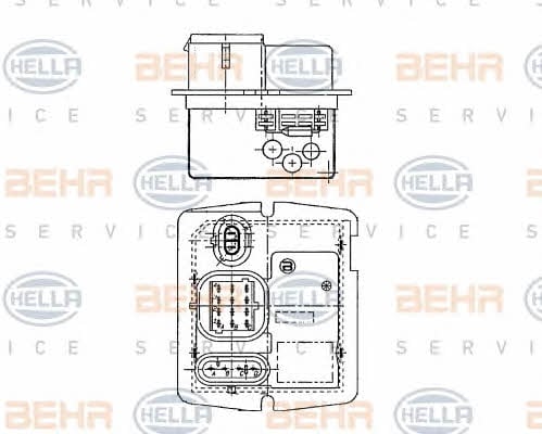 Behr-Hella 9XX 009 122-051 Резистор електродвигуна вентилятора 9XX009122051: Купити в Україні - Добра ціна на EXIST.UA!