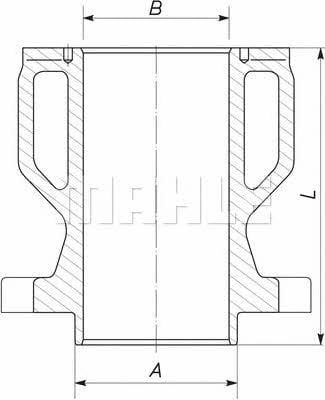 Mahle Original 004 WN 05 Гильза двигателя 004WN05: Отличная цена - Купить в Украине на EXIST.UA! 004WN05 Mahle Original Гильза двигателя