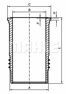 Mahle Original 037 WN 48 Гильза двигателя 037WN48: Отличная цена - Купить в Украине на EXIST.UA! 037WN48 Mahle Original Гильза двигателя