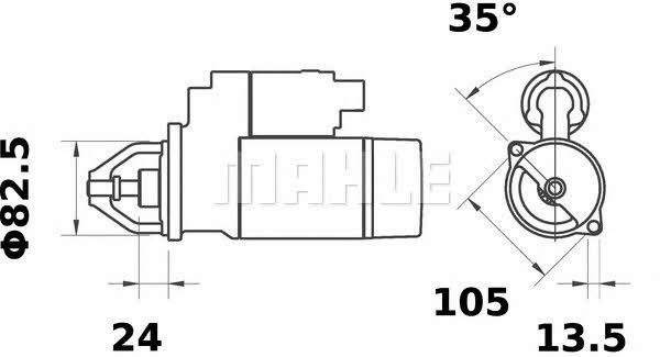 Купити Mahle Original MS 190 за низькою ціною в Україні!