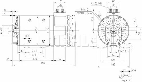 Купити Mahle Original MM 198 за низькою ціною в Україні!