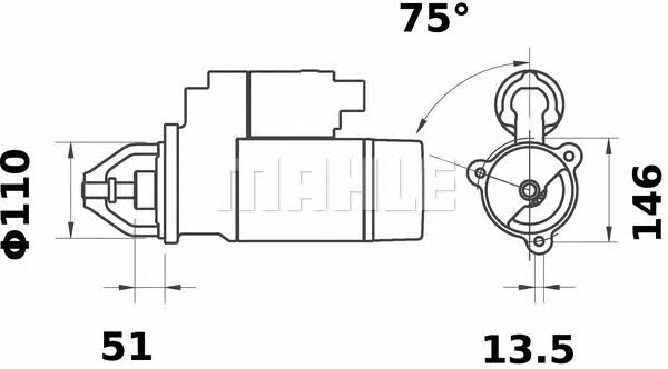 Купити Mahle Original MS 462 за низькою ціною в Україні!
