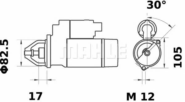 Стартер Mahle Original MS 82