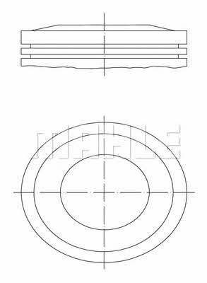 Mahle Original 012 10 00 Поршень з кільцями, комплект 0121000: Купити в Україні - Добра ціна на EXIST.UA!