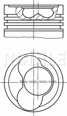 Mahle Original 030 58 00 Поршень з кільцями, комплект 0305800: Купити в Україні - Добра ціна на EXIST.UA!