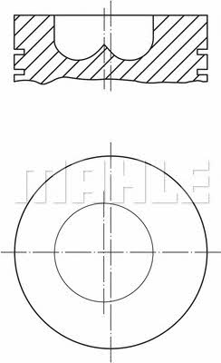 4391400 Mahle Original Поршень з кільцями, комплект