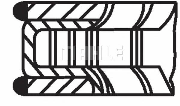 Mahle Original 012 21 N2 Кільця поршневі на 1 циліндр, комплект 01221N2: Купити в Україні - Добра ціна на EXIST.UA!