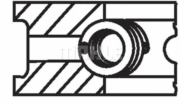 02992N2 Mahle Original Кольца поршневые на 1 цилиндр, комплект