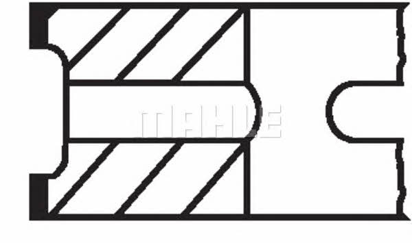 04321V0 Mahle Original Кольца поршневые на 1 цилиндр, комплект