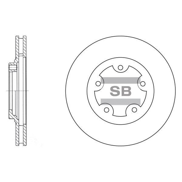 Sangsin SD1029 Диск гальмівний передній вентильований SD1029: Купити в Україні - Добра ціна на EXIST.UA!