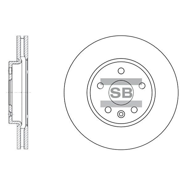 Sangsin SD3031 Диск гальмівний передній вентильований SD3031: Купити в Україні - Добра ціна на EXIST.UA!