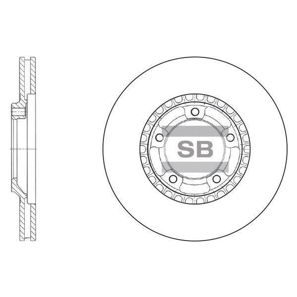 Sangsin SD4301 Диск гальмівний передній вентильований SD4301: Купити в Україні - Добра ціна на EXIST.UA!
