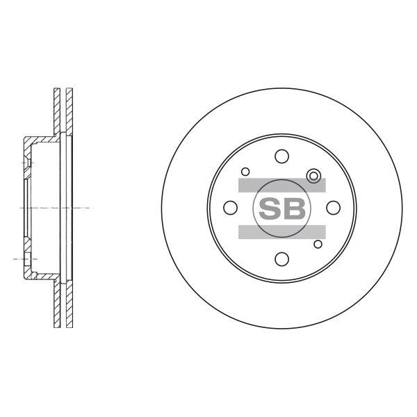 Sangsin SD4601 Диск гальмівний передній вентильований SD4601: Купити в Україні - Добра ціна на EXIST.UA!