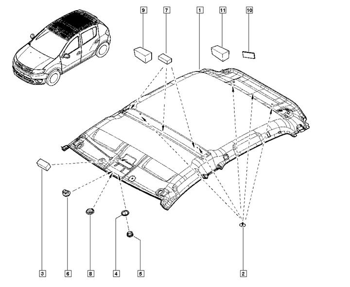 6000587815 Renault Накладка