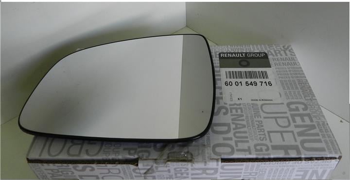 Renault 60 01 549 716 Скло зовнішнього дзеркала 6001549716: Купити в Україні - Добра ціна на EXIST.UA!