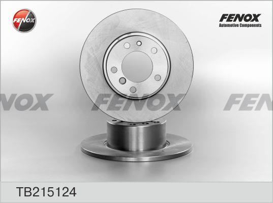 Fenox TB215124 Диск гальмівний передній невентильований TB215124: Купити в Україні - Добра ціна на EXIST.UA!