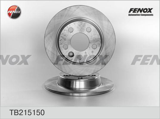 Fenox TB215150 Диск гальмівний задній невентильований TB215150: Купити в Україні - Добра ціна на EXIST.UA!