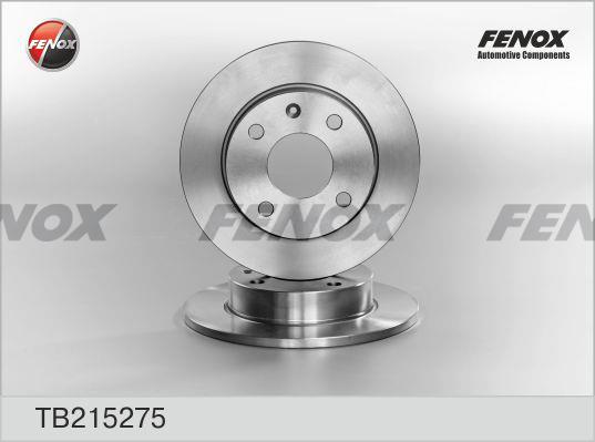 Fenox TB215275 Диск гальмівний TB215275: Купити в Україні - Добра ціна на EXIST.UA!
