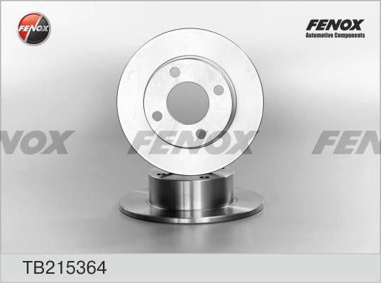 Fenox TB215364 Диск гальмівний задній невентильований TB215364: Купити в Україні - Добра ціна на EXIST.UA!