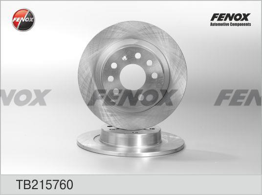 Fenox TB215760 Диск гальмівний TB215760: Купити в Україні - Добра ціна на EXIST.UA!